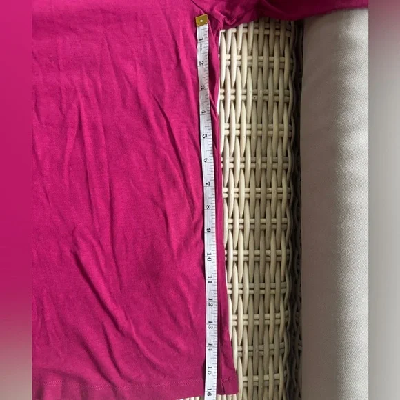 Eileen Fisher Organic Cotton Slubby Jersey V-Neck‎ Top medium workwear layered - Picture 7 of 8